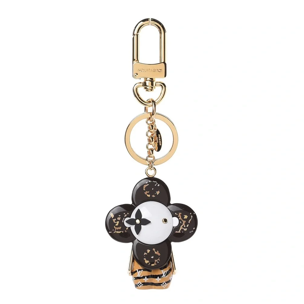 VIVIENNE MONOGRAM JUNGLE/ANIMAL PRINT KEY RING